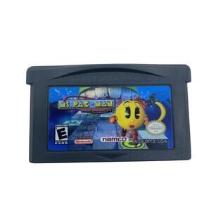 Ms. Pac-Man Maze Madness Nintendo Game Boy Advance GBA 2004 Tested Working
